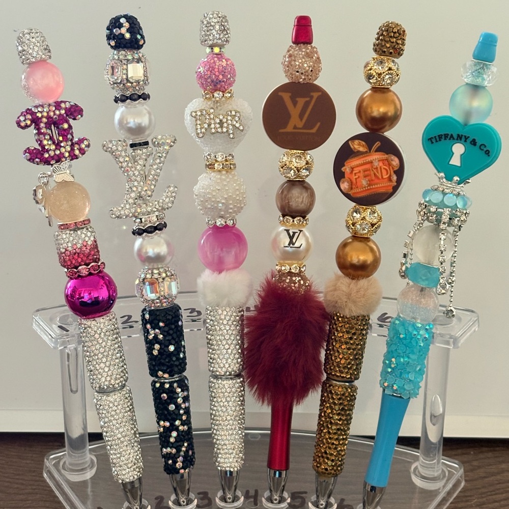 Elegant Beaded Pens  - Multicolor
